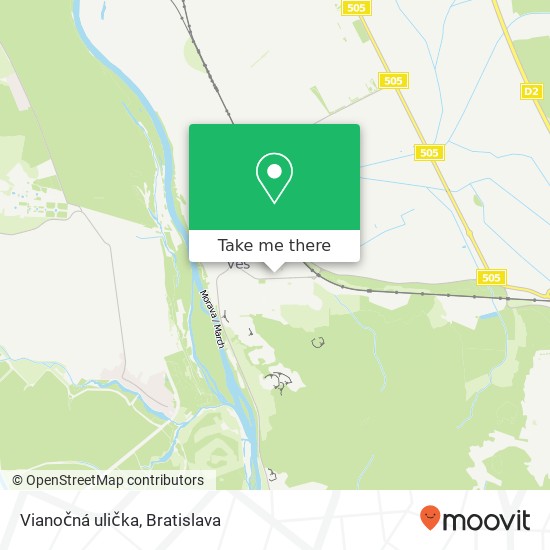 Vianočná ulička map