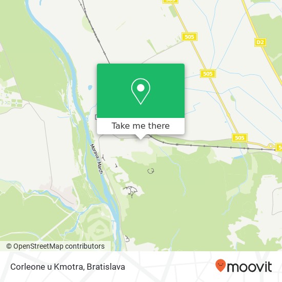 Corleone u Kmotra map