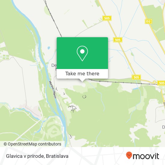 Glavica v prírode map