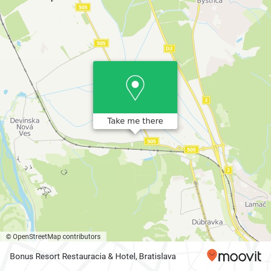 Bonus Resort Restauracia & Hotel map