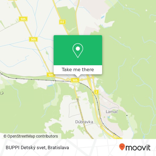 BUPPI Detský svet map