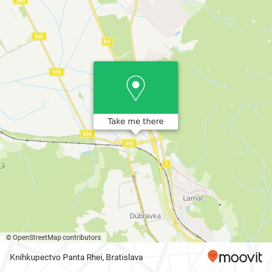 Kníhkupectvo Panta Rhei map