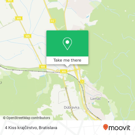 4 Kiss krajčírstvo map