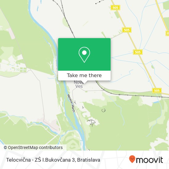 Telocvična - ZŠ I.Bukovčana 3 map