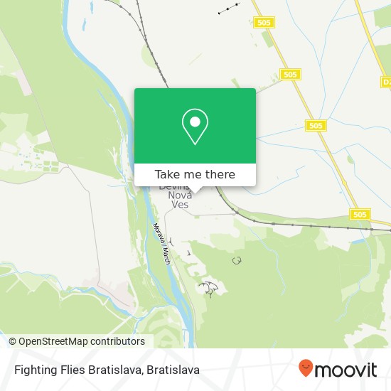 Fighting Flies Bratislava map