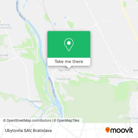 Ubytovňa SAV map