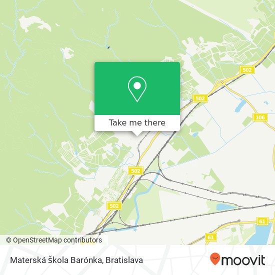 Materská škola Barónka map