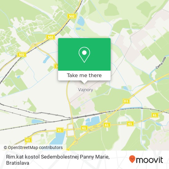 Rim.kat kostol Sedembolestnej Panny Marie map