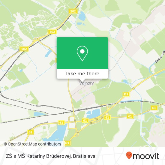 ZŠ s MŠ Kataríny Brúderovej map