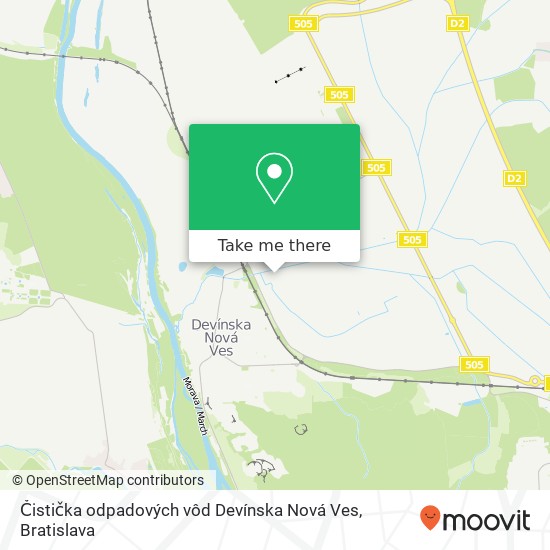 Čistička odpadových vôd Devínska Nová Ves map