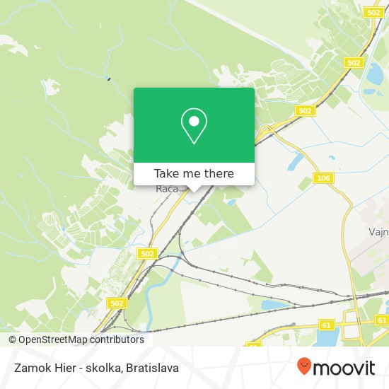 Zamok Hier - skolka map