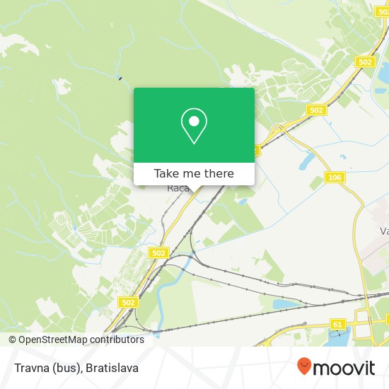 Travna (bus) map