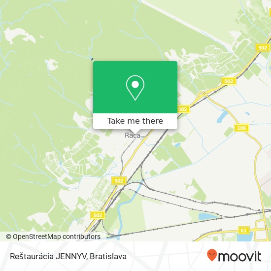 Reštaurácia JENNYV map