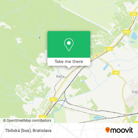 Tbiliská (bus) map