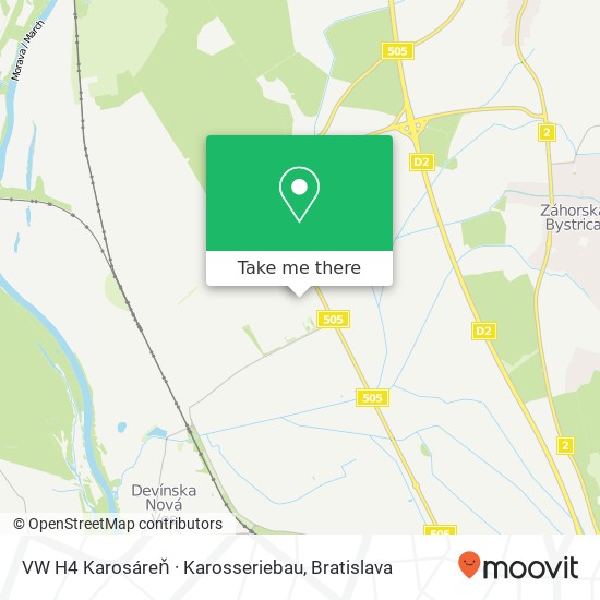 VW H4 Karosáreň · Karosseriebau map