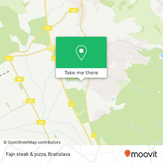 Fajn steak & pizza map