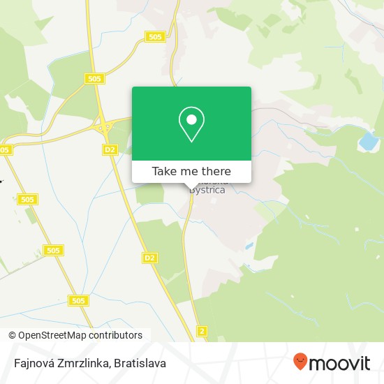 Fajnová Zmrzlinka map