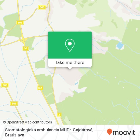 Stomatologická ambulancia MUDr. Gajdárová map