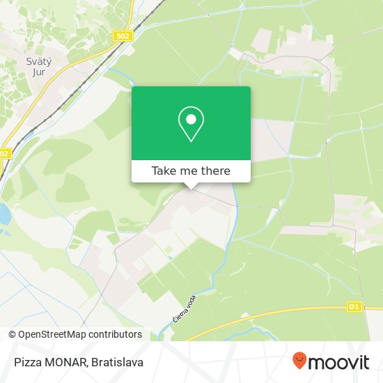 Pizza MONAR map