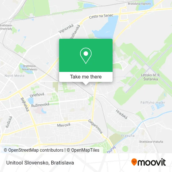 Unitool Slovensko map