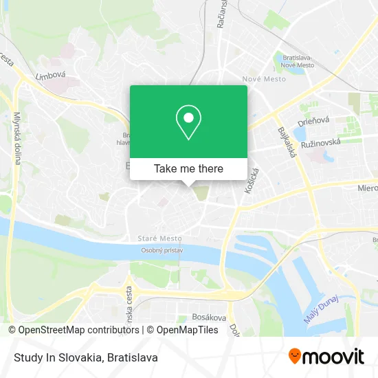 Study In Slovakia map