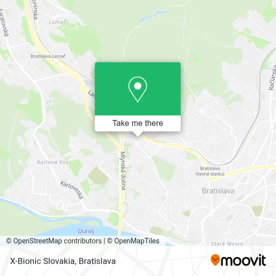 X-Bionic Slovakia map