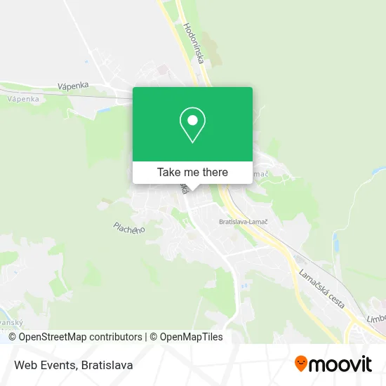 Web Events map