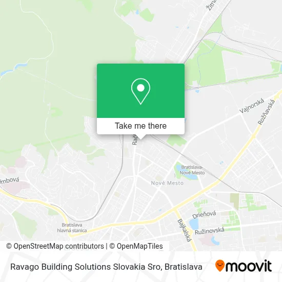 Ravago Building Solutions Slovakia Sro map