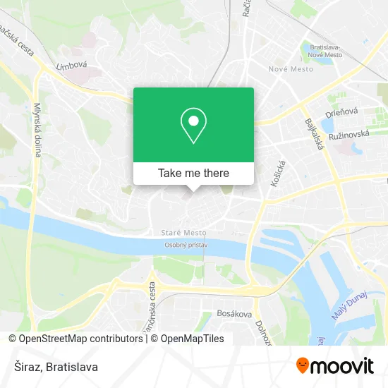 Širaz map