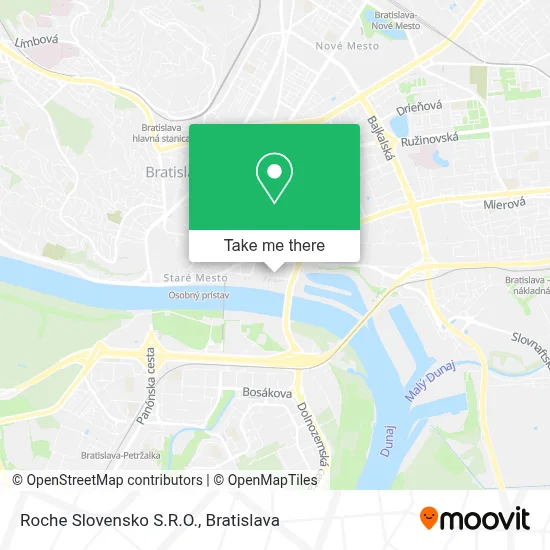 Roche Slovensko S.R.O. map