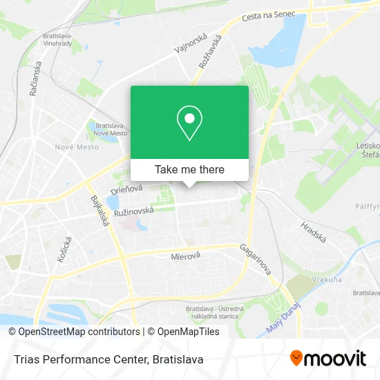 Trias Performance Center map