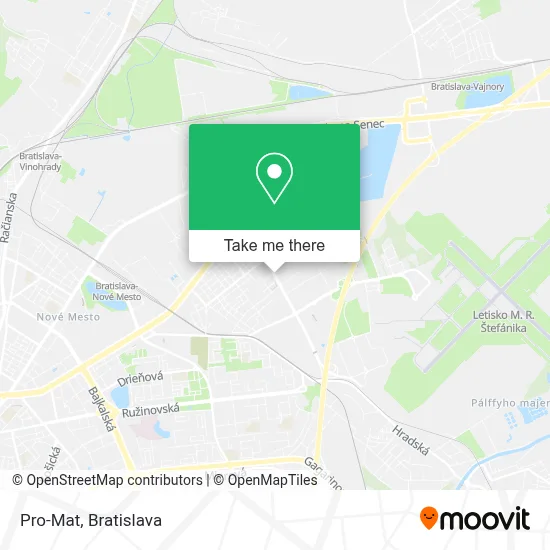 Pro-Mat map