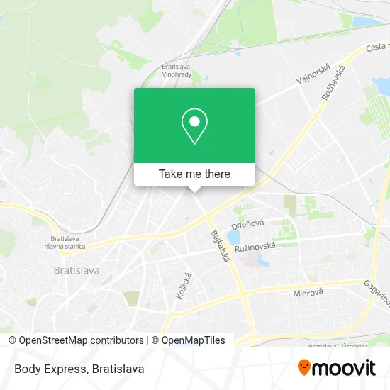 Body Express map