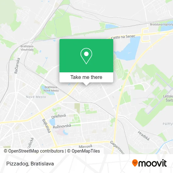 Pizzadog map