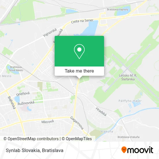 Synlab Slovakia map