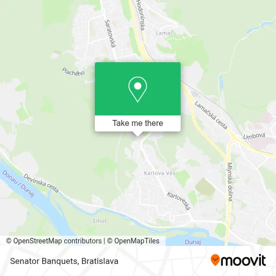 Senator Banquets map