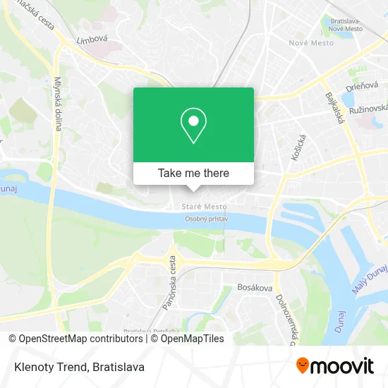 Klenoty Trend map