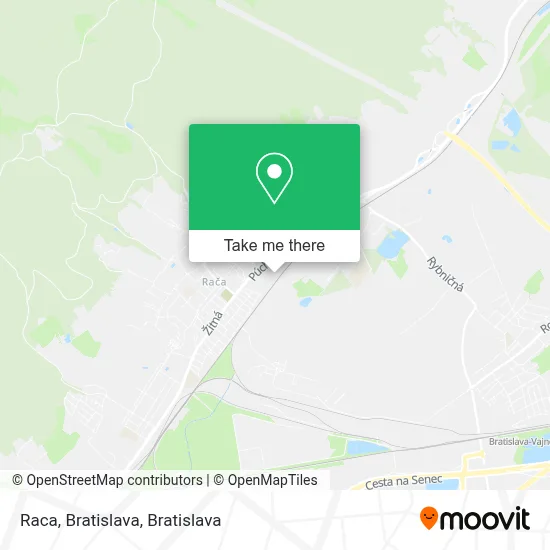 Raca, Bratislava map