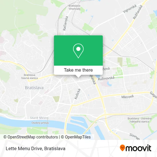 Lette Menu Drive map