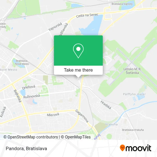 Pandora map