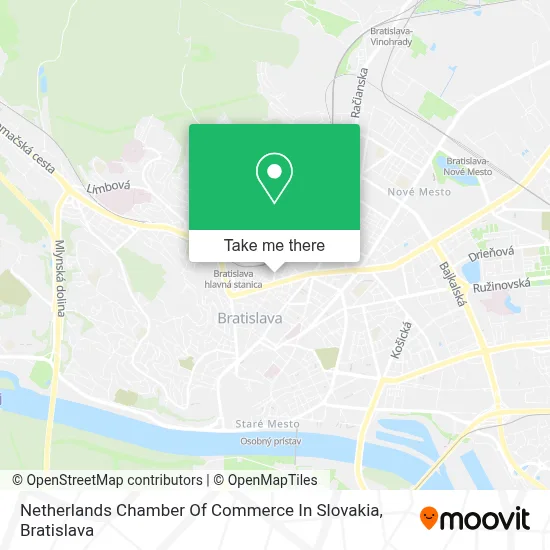 Netherlands Chamber Of Commerce In Slovakia map