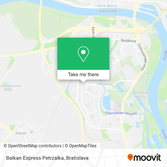 Balkan Express Petrzalka map