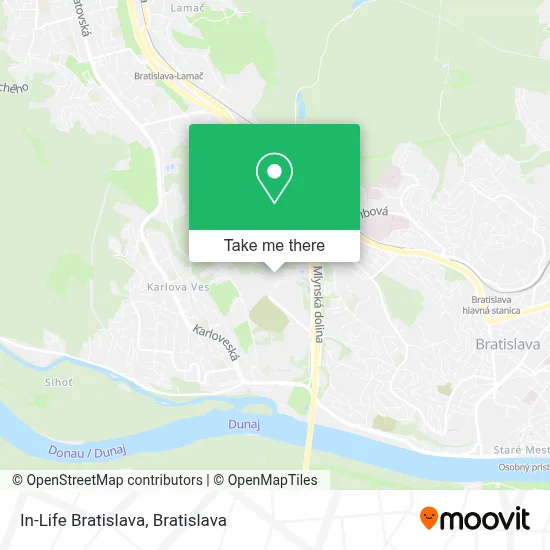 In-Life Bratislava map