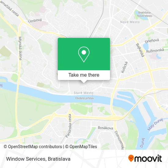 Window Services map