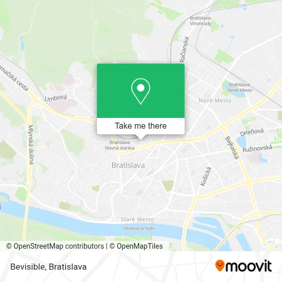 Bevisible map