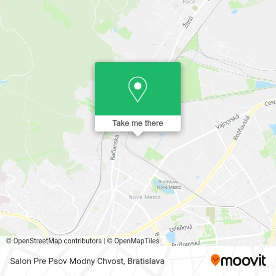 Salon Pre Psov Modny Chvost map
