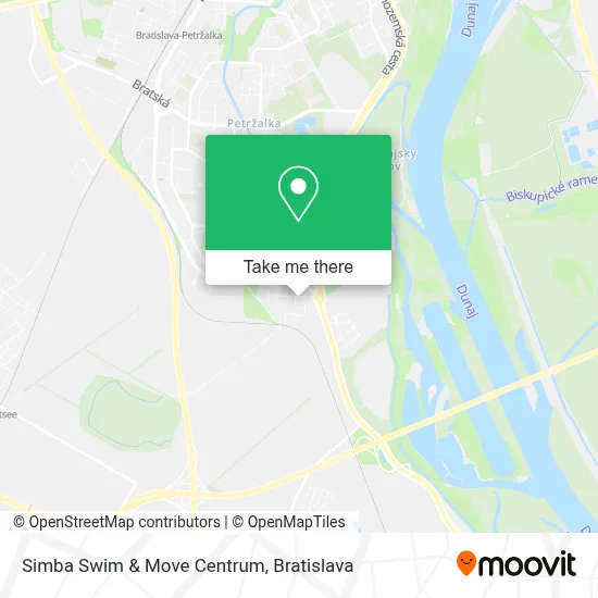 Simba Swim & Move Centrum map