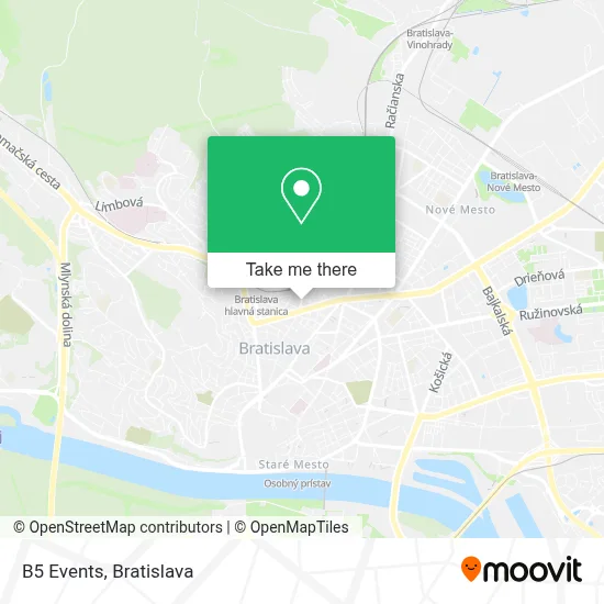 B5 Events map