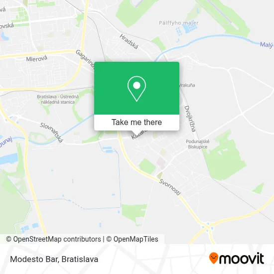 Modesto Bar map
