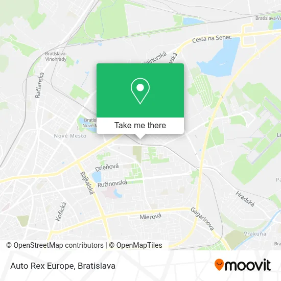 Auto Rex Europe map